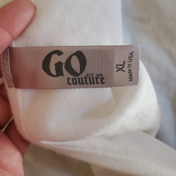 New Go Couture Printed Asymmetrical Hem Dolman Sweater. - Picture 14 of 15